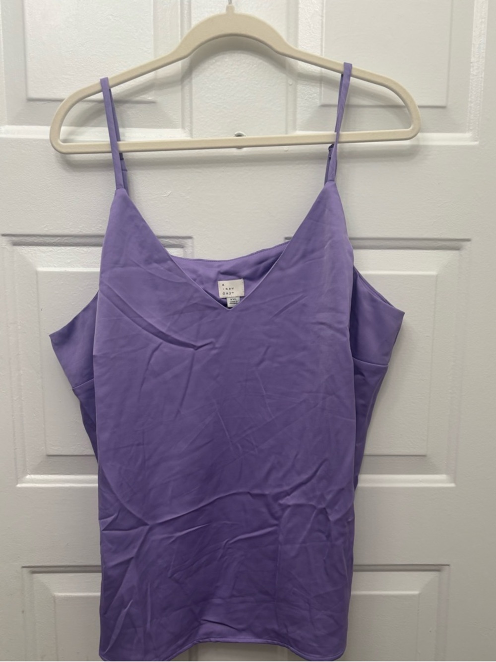 a new day Purple V-Neck Spaghetti Strap Camisole